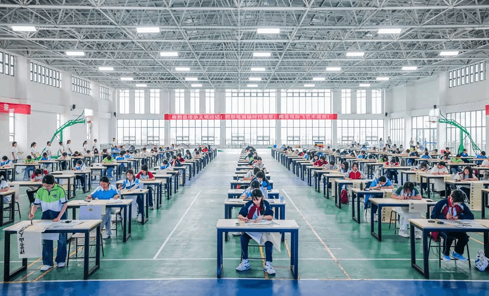 图4 书法比赛现场
